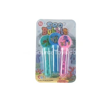 Cartoon Underwater World Bubble Sticks 3pcs/Card 35ml