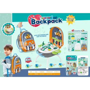 4-in-1 Suitcase Pretend-Play Doctor Kit