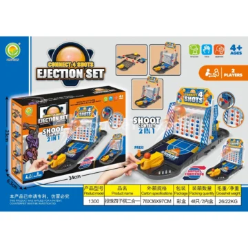 2-in-1 Drop-Bead Four-in-a-Row Game (1300)