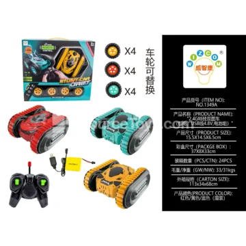 2.4G Double-Sided Stunt Car with Battery Pack and USB Cable (1349A)