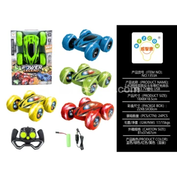2.4G Double-Sided Stunt Car with Lights and Music (1353A)