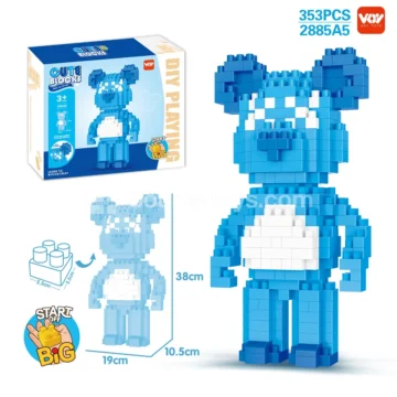 Bear Building Block Model Kit, 353 Pieces (2885C5)
