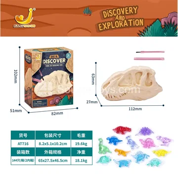 3D Dinosaur Bone Excavation Kit