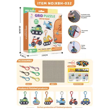 Vehicle DIY Fuse Bead Keychain Craft Set