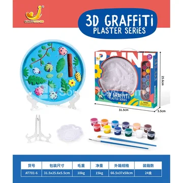 DIY Plaster Painting Plate  Ladybug