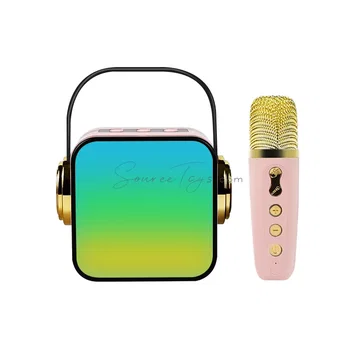 Bluetooth Karaoke Microphone Speaker with LED Light