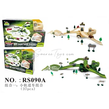 Mini Track Car Set 37pcs 2 Colors