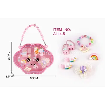 Cloud Handbag Necklace Unicorn Set / Bracelet / Hair Ties / Hair Clips