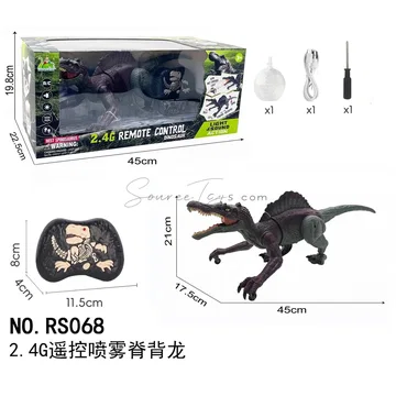 2.4G Remote Control Spray Spinosaurus (Black)
