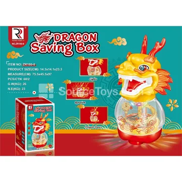 Electric Dancing Dragon Coin Bank