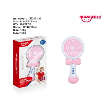 Baby Rattle Stick (Pink)