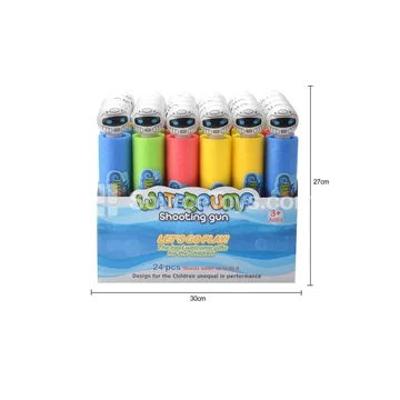 Water Blaster Robot 27cm (5cm Diameter) 24PCS Summer Outdoor Water Play Toy