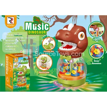 Handheld Gear Money Box Dinosaur Head
