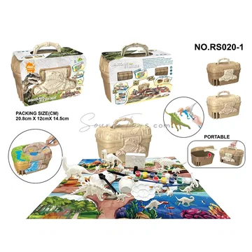 31pcs Painted Archaeological Kit with Storage Box