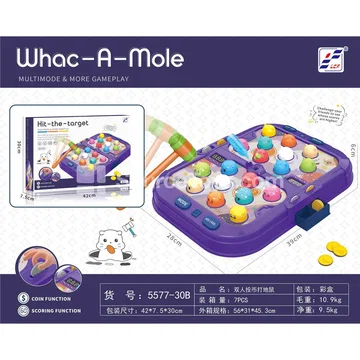 Two-Player Whack-a-Mole Game