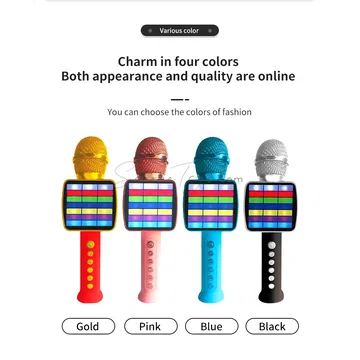 Wireless Bluetooth Karaoke Microphone Speaker (ZD-800)
