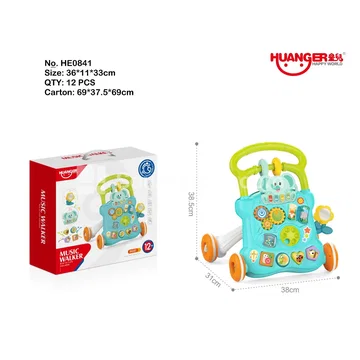 Elephant Push Walker (Blue-Green)