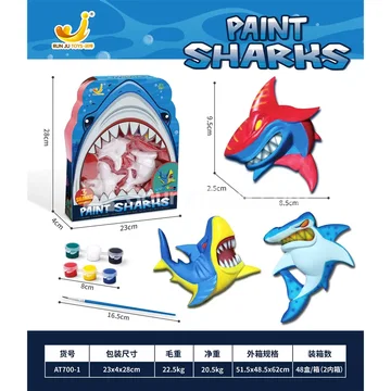 DIY Painted Gypsum Shark