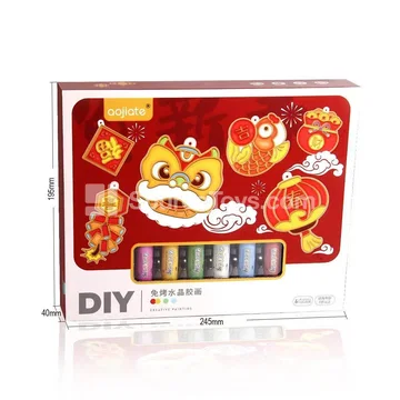 DIY Educational Painting 3D Vinyl Ornament Keychain